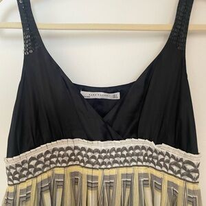 Zara Woman silk and sequins dress